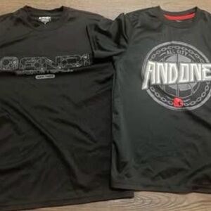 AND1 Black Graphic Tees Set